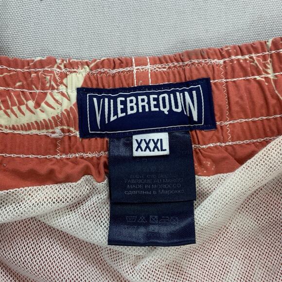 Vilebrequin Shorts Men's XXXL Pink Coral Beach Swim Trunks Lined Drawstring - Picture 4 of 9